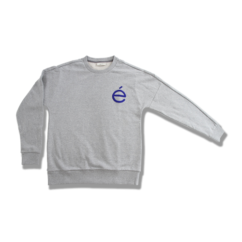 Ecrit  E-logo sweat gray